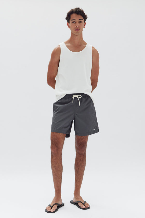 Mens Echo Swim Short Charcoal Assembly Label NZ Assembly Label
