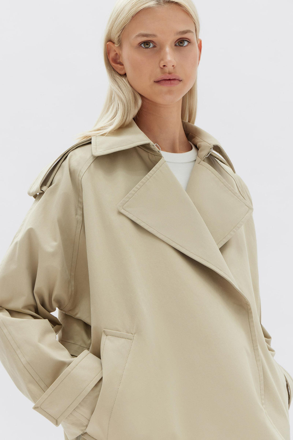 Womens Arden Short Mac Jacket Natural | Assembly Label NZ – Assembly ...