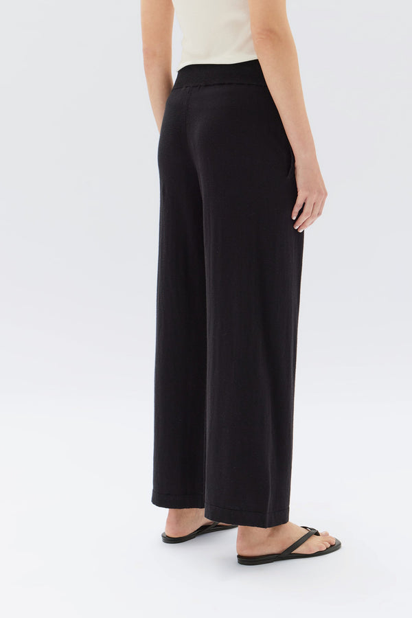 Womens Cotton Cashmere Pant Black Assembly Label NZ Assembly Label NZ