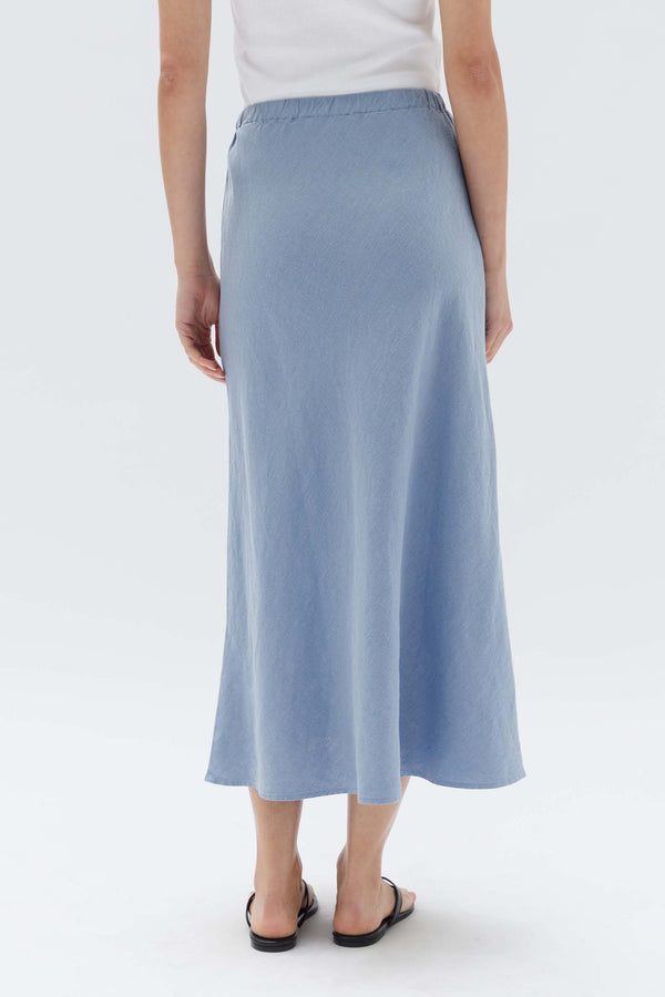 Womens Stella Linen Bias Skirt Glacial Assembly Label NZ