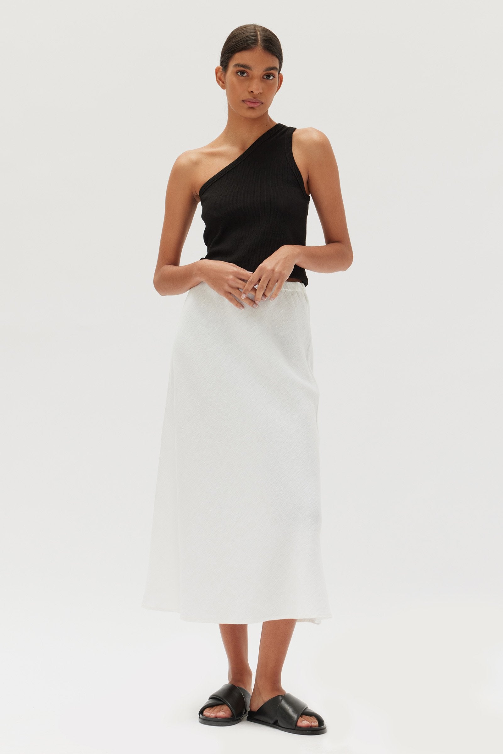 White linen skirt nz online