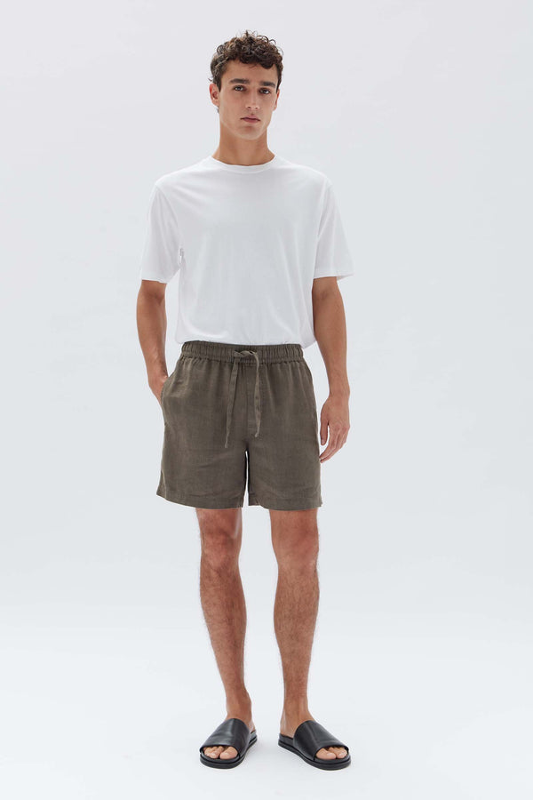 Mens Tide Linen Short Military Assembly Label NZ Assembly Label NZ